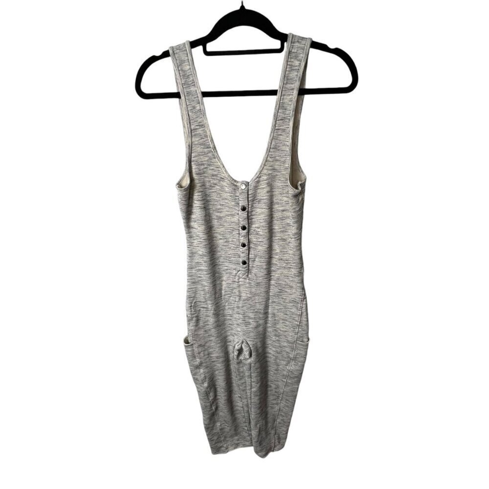 Free people cross court one piece jump suit heather gray women’s size XS